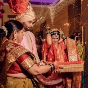 Aastha Chaudhary Instagram - In the light of Love, Faith & Blessings, We decided to unite forever. 
25-04-2022 💖🧿✨
Aastha & Aditya

Photography- @arrt_photos
MUA- @skincoach_ishanagra 
Styled by - @shrishtijetli 
Jewellery - @sbj.jewellery 
Aditya's outfit - @ankurarora_bespoketailoring 

#newbeginnings
#justmarried #gratitude #blessed #aasthachaudhary

@wedeilicious @wedmegood @weddingz.in @indianweddings @wed.vows