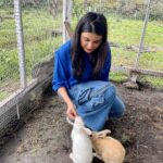 Aathmika Instagram - Embracing the simplicity of farm life – where every moment is a breath of fresh air and every view paints a picture of serenity 🌾 🦆🐇 🍓 🫖 ☕️ #FarmLife #simplejoys