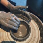 Aisha Ahmed Instagram - . Range of emotions through this one pottery session, I made a jewellery pot/bowl. I think. Tip- cut your nails short before pottery, don’t be lyk me 🫣🤝
