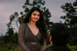 Akshata Sonawane Instagram - They say that the greatest of things and the boldest of achievements happen after a lot of chaos and unexpected events. 
Two days after meeting my girl I said the words “I LOVE YOU” 
A week later I told my mom I love someone.
A month later I wanted to put a ring on her. 
I mean what kind of a millennial would do that! Did I come on too strong? Always thought I did. But how do you calculate when and where you’d fall head over heels in love with someone! 

I’ve been wanting to propose to her and give her the perfect moment! Cause she is no less than perfect. How do I create it? After all I’m the most imperfect guy on earth. 

I started small, asked my parents first, my mom had given me her ring and said put it on her. She’s the most precious thing that could happen to our family. Then I convinced her family, then buttered her pretty friends. Sooner than later the whole world thought we were engaged as we were. 
The surprise wasn’t surprising anymore..

But I haven’t asked her yet! I wanted to tell her how much she means to me. How much she means to my world. How badly I want to be a part of her universe. 
Multiple plans and cancellations later.. 
I planned a little get away into the mountains against all odds and uncertainties. The drama never ends right! My mother fell sick back home the day we landed. Today it was pouring cats and dogs! No scope of light or a ray of sunlight! There goes my plan to propose to her during the sunset on top of a hill going down the drain! I felt derailed! 

But, when the love is real and the girl you are in love with is the universe’s gift to you. Everything falls in place. Mom felt better, rain stopped, sun came out! 
I finally could decorate the whole thing up cause hey! I want to do it with my own hands! Set up the whole thing and waited for her. 
She came looking like a princess
I walked her down the aisle
Went down on my knee and asked her the question? 
SHE SAID YES!!! 
❤️💍⛰️

Here’s to an imperfect man finding his perfection in the eyes of the woman he loves. 🥂

PC: @clickzz_ofraj