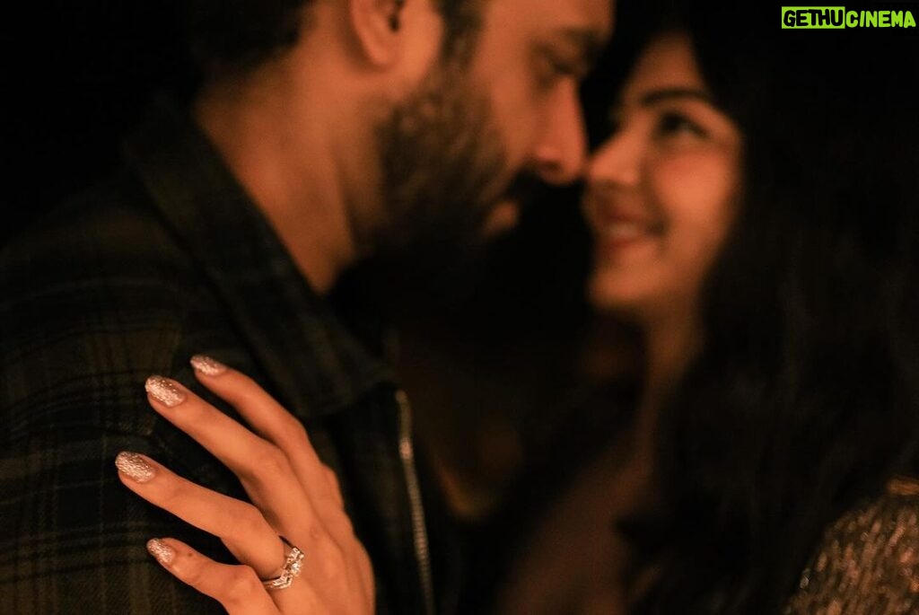 Akshata Sonawane Instagram - They say that the greatest of things and the boldest of achievements happen after a lot of chaos and unexpected events. Two days after meeting my girl I said the words “I LOVE YOU” A week later I told my mom I love someone. A month later I wanted to put a ring on her. I mean what kind of a millennial would do that! Did I come on too strong? Always thought I did. But how do you calculate when and where you’d fall head over heels in love with someone! I’ve been wanting to propose to her and give her the perfect moment! Cause she is no less than perfect. How do I create it? After all I’m the most imperfect guy on earth. I started small, asked my parents first, my mom had given me her ring and said put it on her. She’s the most precious thing that could happen to our family. Then I convinced her family, then buttered her pretty friends. Sooner than later the whole world thought we were engaged as we were. The surprise wasn’t surprising anymore.. But I haven’t asked her yet! I wanted to tell her how much she means to me. How much she means to my world. How badly I want to be a part of her universe. Multiple plans and cancellations later.. I planned a little get away into the mountains against all odds and uncertainties. The drama never ends right! My mother fell sick back home the day we landed. Today it was pouring cats and dogs! No scope of light or a ray of sunlight! There goes my plan to propose to her during the sunset on top of a hill going down the drain! I felt derailed! But, when the love is real and the girl you are in love with is the universe’s gift to you. Everything falls in place. Mom felt better, rain stopped, sun came out! I finally could decorate the whole thing up cause hey! I want to do it with my own hands! Set up the whole thing and waited for her. She came looking like a princess I walked her down the aisle Went down on my knee and asked her the question? SHE SAID YES!!! ❤💍⛰ Here’s to an imperfect man finding his perfection in the eyes of the woman he loves. 🥂 PC: @clickzz_ofraj Ooty
