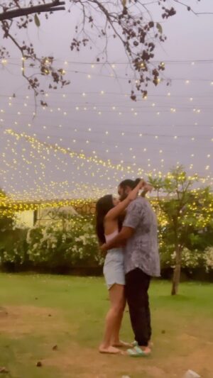 Akshata Sonawane Instagram - us in our dating era ❤️ @i_cavalry 

In love with the idea that universe had so many plans for me and I just had to be patient. Cuz God knows how long I’ve waited for you & I wouldn’t have it any other way.

The way you love me is unlike anything I’ve ever known.  And I feel so blessed to be experiencing all that life has to offer with you by my side. 🥰
