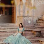 Alanna Panday Instagram - Did a little Pre-Wedding Shoot with @hellomagindia Shot by @thehouseontheclouds Wearing @falgunishanepeacockindia Jewellery @outhousejewellery Styled by @stylebyami Location @sixsensesfortbarwara Six Senses Fort Barwara