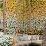 Alanna Panday Instagram - Transformed my home into the cutest little Italians farmers market for our Haldi 🌼🌻 We met @thea3project a year ago and told them much we love to travel and how we want each wedding event to remind of us of a place we love the most. We worked together for almost a year to make this vision come to life! When guests first walk in they got to pick up little baskets to take home organic goodies displayed on wood shelves. We had a little gelato stand to the left with freshly made ice cream and a long grazing table in the middle to start of the celebration with an intimate brunch. My favourite part was probably the flower stand where guests could make their own bouquets to take home. The back of the yard featured an olive tasting bar and the most beautiful gradient floral wall. The inside of the house had a live pizza station and bar with Italian themed drinks. No amount of content can do justice to how beautiful the decor turned out! Florals by @blacktulipflowers_india