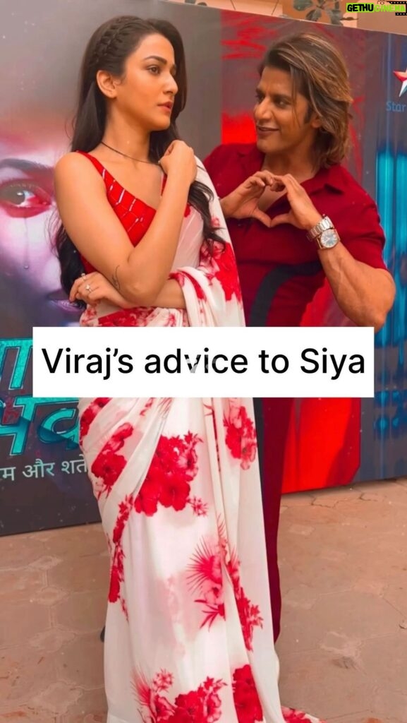 Amandeep Sidhu Instagram - Virajs advice to Siya 😂😂😂 @amandeep_sidhu___ keep watching #saubhagyavatibhava2 @starbharat