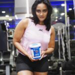Amika Shail Instagram - Presenting the delicious penut butter from @myfitness ❤️🔥 . . #AmikaShail #penutbutter #myfitness #gymgirl