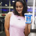 Amika Shail Instagram - Presenting the delicious penut butter from @myfitness ❤️🔥 . . #AmikaShail #penutbutter #myfitness #gymgirl