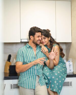Amruta Deshmukh Instagram - May joy be the only emotion that stays in our house. 🩵 Have a lovely Sunday. 💫
•
•
📸 @shrutisbagwe 
MUA: @saurabh_kapade 
Styled by: @tanmay_jangam 
Wearing: @cottoncottageindia