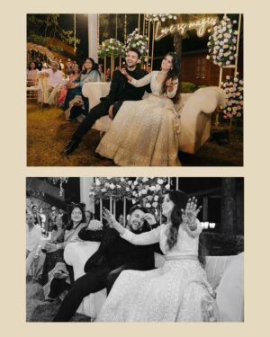 Amruta Deshmukh Instagram - Dancing our way to forever ♾️ ✨❤️
•
•
Pictures by: @surajpatel.in 
Hair and MUA: @swatighodke_mua_official 
Outfits by: @suvidhafashion 
Styled by: @tanmay_jangam 
Jewellery by: @jizajewellerystudio