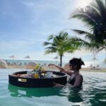 Anahita Bhooshan Instagram - Couldn’t have gotten better, Both the view and the floating breakfast 🍳 . Thank you @saii.phiphiislandvillage for arranging this and making my day ❤️ . #travel #traveler #travelgram #travelphotography #thailand🇹🇭 #phiphiisland #saiiphiphiislandvillage SAii Phi Phi Island Village