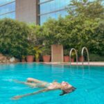 Anahita Bhooshan Instagram - Happiness is a day at the pool. . . #waterbaby Hilton Mumbai International Airport