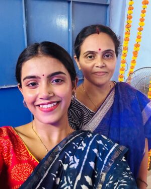 Ankita Bhattacharyya Instagram - Amader Barir Kali Pujo 🙏❤️
Joy Ma 🙏