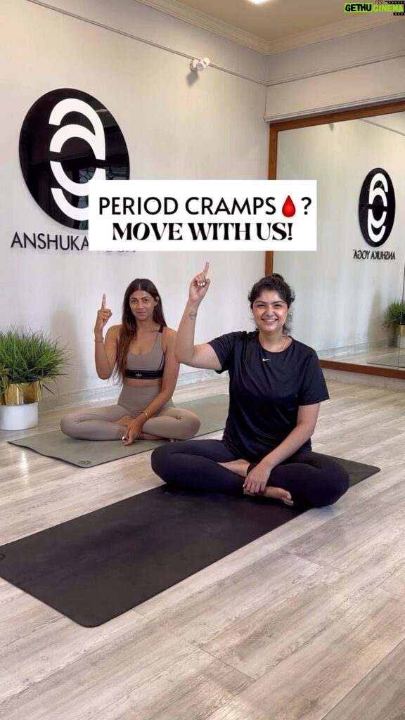 Anshula Kapoor Instagram - Dear Ladies, period cramps can be painful, but @anshulakapoor and I are here to help you out 🩸 Menstrual cramps, bloating, backache, etc. are very common during periods and these symptoms quite often hinder our daily routine. The secret is to maintain movement even when you feel like just lying on the bed. These Yoga asanas can actually help alleviate these symptoms and the movement in the body releases happy hormones which elevate your mood. Next time you face period pains, try practicing these asanas and discover how they can be natural pain managers. So, get on the mat and start moving with these asanas on a daily basis. 🧘🏻‍♀️💖 #YogaForPeriods #YogaGirl #YogaForMenstruation #YogaDaily #AnshukaParwani #YogaMumbai #AnshukaYogaWellness #AnshukaYoga Anshuka Yoga