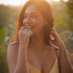 Anukreethy Vas Instagram - When life imitates the golden hour - radiant , warm and full of smiles. 🌅 💛 . Captured by @kilaruness 📸 . #goldenhour #goldenhourmagic #smileandshine #yellow #anukreethyvas #tollywood #tollywoodactress #kollywood #kollywoodcinema #kollywoodactress #photography Hyderabad