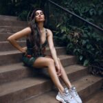 Anusha Dandekar Instagram - You can never lose yourself coz a better YOU is coming through… believe it💚 Createdwithadidas #adidasxIVYPARK #PARKTRAIL @adidasindia @adidasOriginals @weareivypark Photographer: @shruu_t Outfit head to toe: @weareivypark Hair: @nidapatel @watercoloursalon H&M assisted by: @mithun.gole