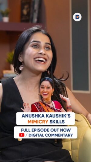 Anushka Kaushik Instagram - @reel_anushka 's mimicry skills are so on point; they'll wow you. Watch Full Podcast on our YT Channel. 
.
.
.
#dayaben #tmkocvideos #kanganaranaut #digitalcommentary #anushkakaushik