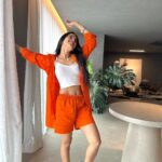 Anushka Kaushik Instagram - Tangy orange flavor😋🍊 . 👗: @zaamo.official 🧡 & @overdoseclubindia 🍑 📸: @priyammbajaj 😗 . . . #pose #posing #poses #failed #newpost #posting #carousel #outfitideas #ootd #ootdfashion #fashionstyle
