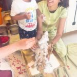 Archana Chandhoke Instagram - Varahi amman puja - for the panchami that just went past! Teach your children to pray - to any form of faith and strength ❣️ May her blessings always be upon all of us !!