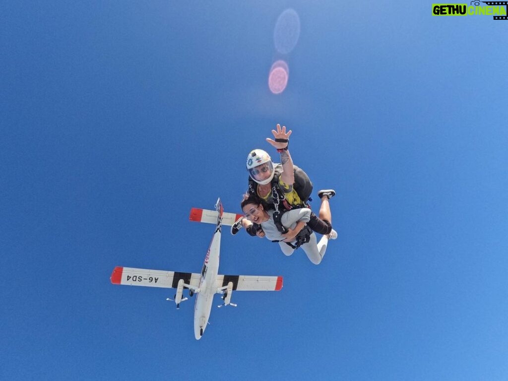 Ariah Agarwal Instagram - I kissed the sky 🪂💙 . . . - Sky dive, 2023. Skydive Dubai