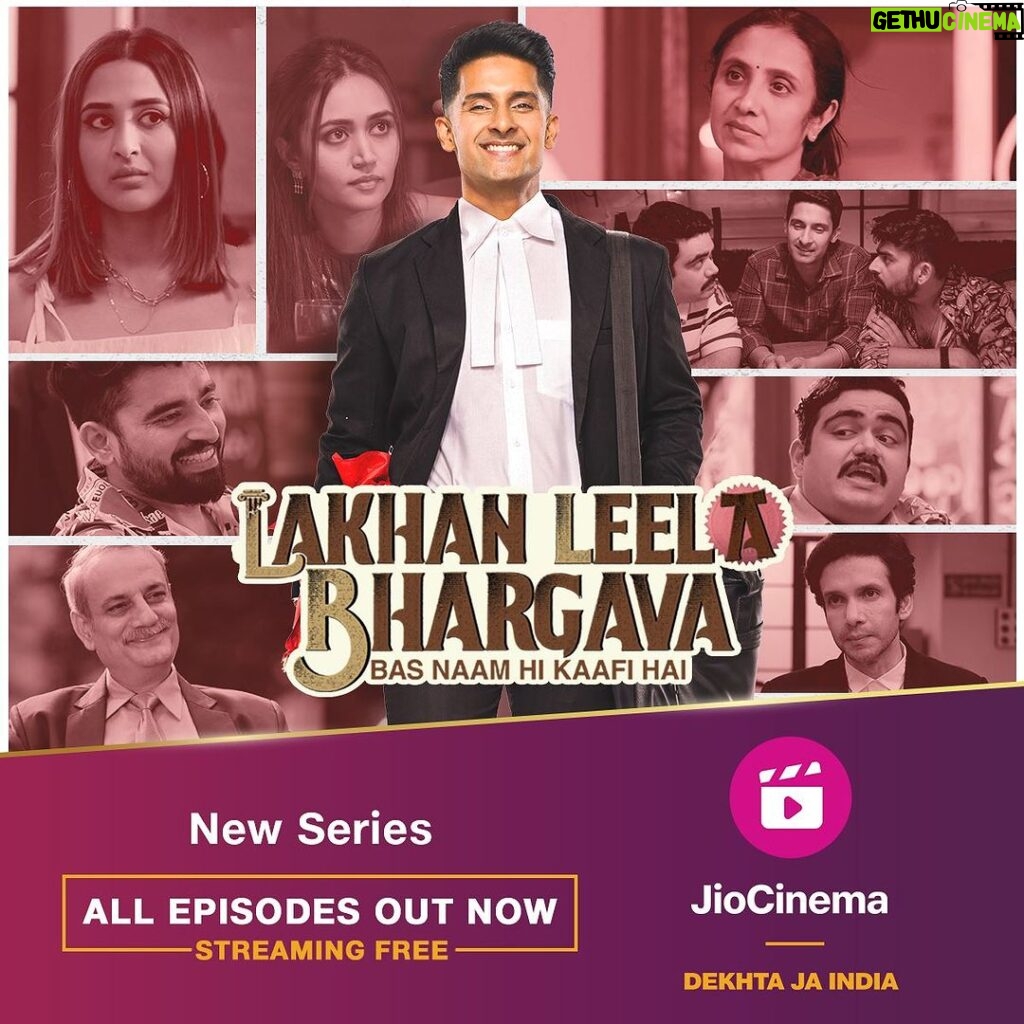 Ariah Agarwal Instagram - All Episodes streaming now on @officialjiocinema #lakhanleelabhargava