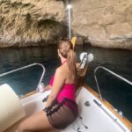 Ariah Agarwal Instagram – Snorkelling in the caves, Water toys in the turquoise ocean, paddle boarding to the corals, sipping cava on the boat deck. All of this with my special girls 🩵
Best day in the water w @takeoffibiza 
.
.
.
Ibiza, Spain. Cala Bassa