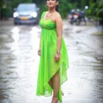 Ariyana Glory Instagram - 💚 Costume @firoz_design_studio 📸 @naveen_photography_official