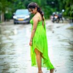 Ariyana Glory Instagram - 💚 Costume @firoz_design_studio 📸 @naveen_photography_official
