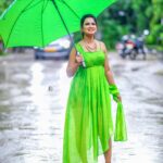 Ariyana Glory Instagram - 💚 Costume @firoz_design_studio 📸 @naveen_photography_official