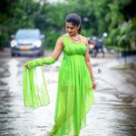 Ariyana Glory Instagram - 💚 Costume @firoz_design_studio 📸 @naveen_photography_official