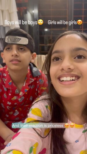 Ashita Dhawan Instagram - Mere do Anmol Ratan ❤️❤️
We pray to God that the smile on ur face is constant❤️❤️
All the love in the world for the two of you👫
Mumma Papa love u the mostest❤️❤️
Happy 10th Arhmaan n Amaira👫
You have been a fabulous decade in this century❤️
#proudparents 
.
.
#hqppybirthday #10thbirthday #lifelines #mytwins #mykids #kids #celebration #party #saileshgulabani #ashitadhawan #dabbangdhawan #pride #love #livelovelaugh #gratitude #unconditional