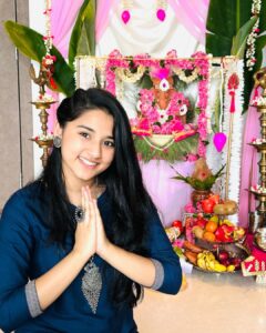 Aurra Bhatnagar Badoni Instagram - Festivals are an expressive way of celebrating our culture, traditions and heritage.Thanks Massi Maa @jyotimukerji