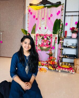 Aurra Bhatnagar Badoni Instagram - Festivals are an expressive way of celebrating our culture, traditions and heritage.Thanks Massi Maa  @jyotimukerji