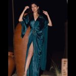 Barkha Singh Instagram - Because #DubaiBling went to #AlUla too 😂😝🤌🏼✨ Before you ask here are the outfit deets: Image 3 (teal dress) @houseoffett Image 4 (light green dress) @kina.label and jewels by @rubans.in Image 5 #coordset from @maisolos.world Image 6 red checkered jacket @apara.in 📸 @flashstudiosofficial At @experiencealula Styled by @aesana0710 #photodump #travelwithB #Staystylish
