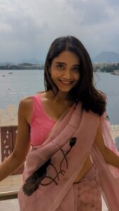 Bhagyashree Limaye Instagram - 🩷 . #udaipur #travel #love #reelit #pink #saree #ootd Taj Fateh Prakash Palace, Udaipur