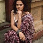 Bhagyashree Mote Instagram - Eyes that beholds the beauty!🪷 . . . Photo by - @kuldip1985 Makeup by - @makeupartist_dhanashree Hair style by - @k.omkar_ Saree by - @__shamiyanaa__