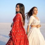 Bhavini Purohit Instagram - It was so much fun,shooting together again! . Cherished our makeup room days from Set of Saath Nibhana saathiya- From Gossiping to doing Makeup together to Rushing to the location 😂😂 . Location: @rannutsav ,Bhuj . Concept- @dhavalmavreck . Outfits - @loveandlabelsbyhemakshii . . . VideoCr- @pratik_kharat_ Video Edited - @dhavalmavreck . #influencer #style #sisters #traditionalwear #ethinicwear #indian #together #crazy #travel #travelreels #devoleena #bhavinipurohit