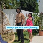 Bhavini Purohit Instagram - Always got your back, literally! 😂 Well, it's sunny & we both help each other in applying sunscreen because Why not? 🫠 . Location- @balimakaii . Tag a person who puts lot of sunscreen😝 . #influencer #couplegoals #travel #bali #travelgram #trend #sun #couple #vacation #bhavinipurohit