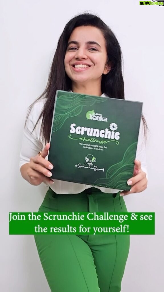 Bhavini Purohit Instagram - When you’re trying to get your hair fall under control, it can be a real pain. Be it my comb or a scrunchie, my hair were always clinging to it. Well, no more! Dabur Vatika has come up with this special hamper. Take this 4-weeks #ScrunchieChallenge with Dabur Vatika Enriched Coconut Hair Oil that will help you see about 90% hair fall reduction—and it’s just in time for the monsoon. The oil consists of coconut with 10 more herbs like amla, curry leaves, black seed oil, and more. And since the monsoon is starting soon, I know that your hair loss isn’t going to stop on its own. Until you decide to do something about it (Like I did!). So switch to Dabur Vatika Coconut Hair Oil & take the 4-weeks challenge—see the difference yourself! #ScrunchieChallenge #VatikaScrunchieChallenge #ScrunchieSquad #HairfallReduction .