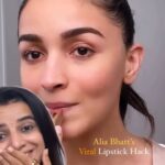 Bhavini Purohit Instagram - @aliaabhatt viral lipstick hack , Chaliye dekhte hai does this work or not 😂 . Kya apne try kiya hai gharpe kabhi yeh hack?Answer in comments . #influencer #makeup #hack #makeuphack #tutorial #aliabhattlovers #aliabhat #lipstick #hacks #bhavinipurohit