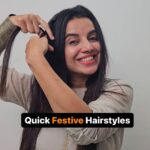 Bhavini Purohit Instagram - #StylewithBee : Get Ready for some Festive content | Best Hairstyles without using heat ,Must Try ♥️ . Outfit- @labelvarsha Jewellery- @gehnacollections . #influencer #festival #style #hairstyles #crazy #getready #festivalseason #madness #styling #bhavinipurohit