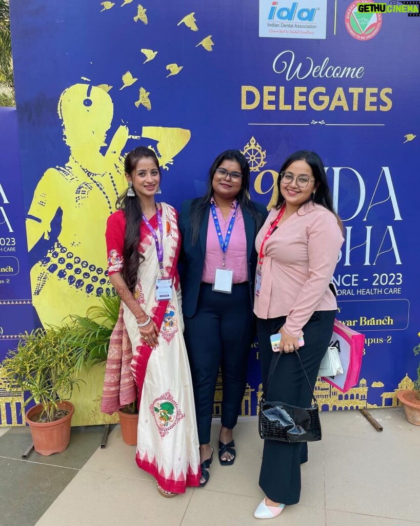 Bhoomika Dash Instagram - 2nd day at @39th_ida_odishastateconference done and dusted ✅ Wearing @divyagna_handloom 🫶✨ Soa Auditorium, Campus -2, Bhubaneswar