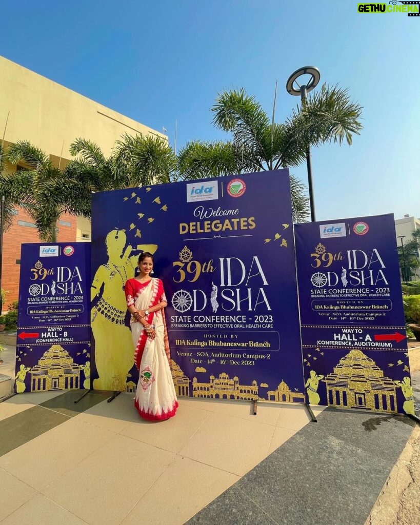 Bhoomika Dash Instagram - 2nd day at @39th_ida_odishastateconference done and dusted ✅ Wearing @divyagna_handloom 🫶✨ Soa Auditorium, Campus -2, Bhubaneswar