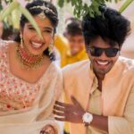 Deepika Venkatachalam Instagram - #Weddinglookbook A kerala themed - Engagement 💕 (2/5) The moment we decided to have our Engagement depicting Kerala, we were sure to have our outfits reflecting their culture in a unique way that would speak D & RVP. Stylist pavi @artra1210 to our rescue and she quickly narrowed down to the mood boards of Ravivarman paintings. That was it! The next morning we found ourselves at @nallisilksarees since it is an emotion in Chennai, a brand that is known for hand woven silks with the authenticity and quality. I think all of us would have brought something from Nalli during our childhood. La ? 🥹 Shopping for fabrics was so joyful & in no time our eyes fell on a pure hand-woven brocade silk fabric. I turned towards for her approval and she came up with something so thoughtful. She said we can use this same fabric for my lehenga and Raja's jacket. 🫶🏼 I fell for it! ❤️ Next up was scouting a fabric for my top and we found a beautiful pink! Our forever favourite @fiorebymalar_ worked along with our Pavi for days together for this outfit that I dreamt myself in everyday until the big day. It was a sure head turner for me as well when I had the first look at the whole outfit. Don't you feel the same? 🥰 While Raja wanted his outfit to be subtle & minimal we went on shop a nice Kurta set from @myntra and paired it along with the jacket designed by Pavi (@artra1210 ) and made by Malar akka. ( @fiorebymalar_ ) My jewellery from @rimliboutique and Raja's shoes from @lifestylestores added some more charm to the whole ensemble!! The whole outfit planning went on for days before it became a reality and we cannot be more proud about our stylist & designer for giving us these fairytale kinda looks 🤍 More to come from our close to heart happy Kerala themed engagement that showered white and enormous love!🤍🫶🏼 . 📸 @photonimage_by_daran Decor @tharunam.in Makeup & hair : @kabooki_mua . [ Check the YT link ( in my bio) to watch the engagement film ] . #RnD #RnDwedding