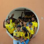 Deepika Venkatachalam Instagram - CSK: A never-fading emotion that goes beyond being more than just a team!💛 ( Day 3 of #RnD wedding ) We can’t help but relive and share our favorite moments from our private screening of CSK match. Every moment of that unforgettable evening brings smile to our faces and joy to our hearts. With doubts, we wondered whether everyone would truly enjoy it. But witnessing the wholesome smiles on everyone’s faces made all the doubts fade away. The cheers, radiant smiles, overwhelming excitement and happiness from them made every moment worth it. It’s a treasured memory that will forever hold a special place in our hearts, bringing an instant smile to our faces whenever we recall that incredible day.❤️ . 📹 @wevaphotography . #RnD