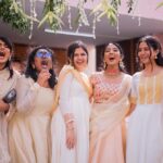 Deepika Venkatachalam Instagram - Giving our "Engagement Series" a quick end with an absolutely meaningful PHOTO DUMP! 💕 03.02.2023 - A day that will always be cherished with some fine moments that will be etched in our hearts for eternity. From the moment our parents brimmed with joy during the rituals to when our bridesmaids and groomsmen cheered us with so much laughter to moments before the groom's entry and the moment when my best friend and my little brothers held the kodai and panthal for us and to Dakshay’s and popsie’s charming cute entry to welcome us- I must admit god was enormously kind to bless us the way it was! 🧿 We wanted an intimate engagement with our closest circle of friends and family and it turned out exactly the way we prayed & hoped for. D hosting the first biggest event of her life and how not to colour code the entire event? 🙈When we put the invites to our people mentioning the colour code we were a tad bit unsure if people would actually give heed to it! Ahh I was moved on the day to see every single person walking in wearing white/beige! 🥹🤍 And then there was something else that made the day more memorable! Yes the venue! RBI Quarters, Besant Nagar- The same place where I was born & brought up. The place holds a tonnes of memories in my heart, a lot of good ones and a few traumatic ones that overshadowed the good ones. (If you know D, you know what trauma i get reminded of whenever I cross that place ) From when the engagement talks were on, Raja was the one who pushed me to fix on this venue & said "Inimey nee cross panra apo. Indha nalla memory varattum" 🥹 That was it. One of the best decisions of our engagement! 🤞 Throughout the day there were so many beautiful moments & we were a lil unsure if 100 people can be happy throughout an event but we witnessed it live that they can. A part of the hall was filled with my friends and family jamming and dancing to our fav songs, the other part with my bridesmaids looking at me with love, the other part with people having food and the other part with my friends taking selfies. That day! Looking back at it makes me teary eyed. A whole day of joy, fun, happiness & laughter! 🫶🏼 . #RnD .