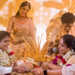 Deepika Venkatachalam Instagram - #Weddinglookbook A kerala themed - Engagement 💕 (2/5) The moment we decided to have our Engagement depicting Kerala, we were sure to have our outfits reflecting their culture in a unique way that would speak D & RVP. Stylist pavi @artra1210 to our rescue and she quickly narrowed down to the mood boards of Ravivarman paintings. That was it! The next morning we found ourselves at @nallisilksarees since it is an emotion in Chennai, a brand that is known for hand woven silks with the authenticity and quality. I think all of us would have brought something from Nalli during our childhood. La ? 🥹 Shopping for fabrics was so joyful & in no time our eyes fell on a pure hand-woven brocade silk fabric. I turned towards for her approval and she came up with something so thoughtful. She said we can use this same fabric for my lehenga and Raja's jacket. 🫶🏼 I fell for it! ❤️ Next up was scouting a fabric for my top and we found a beautiful pink! Our forever favourite @fiorebymalar_ worked along with our Pavi for days together for this outfit that I dreamt myself in everyday until the big day. It was a sure head turner for me as well when I had the first look at the whole outfit. Don't you feel the same? 🥰 While Raja wanted his outfit to be subtle & minimal we went on shop a nice Kurta set from @myntra and paired it along with the jacket designed by Pavi (@artra1210 ) and made by Malar akka. ( @fiorebymalar_ ) My jewellery from @rimliboutique and Raja's shoes from @lifestylestores added some more charm to the whole ensemble!! The whole outfit planning went on for days before it became a reality and we cannot be more proud about our stylist & designer for giving us these fairytale kinda looks 🤍 More to come from our close to heart happy Kerala themed engagement that showered white and enormous love!🤍🫶🏼 . 📸 @photonimage_by_daran Decor @tharunam.in Makeup & hair : @kabooki_mua . [ Check the YT link ( in my bio) to watch the engagement film ] . #RnD #RnDwedding