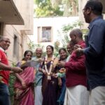 Deepika Venkatachalam Instagram - Day 2: Nalangu 🤍 I can't help but relive the magical moments of my Nalangu, feeling like a royal bride all over again. As I stepped into the nalangu venue, my entire family was present, adorned with heartfelt smiles, welcoming me like a princess. Their positive aura filled the place with uplifting vibes. Giggles and laughter began to flow as I sat there, embraced by my loving family. Whether it be my mom shedding happy tears at the sight of me all dolled up, my akka beaming with sheer happiness, or every member of my family being extra careful with the sandhanam to simply not smudge my makeup, ( how cute and thoughtful 🥹 )my heart will forever hold onto these moments. Amidst the joy and laughter, the unconditional love from my loved ones made me feel truly blessed. It was a day filled with love, laughter, and beautiful memories!!🥹🧿 . 📸 @sakshi.ramakrishnan . Saree : @saaramati Decor : @vizhamedai Makeup : @vishualizemua Hair : @saisubha_hairstylist . #RnD #RnDwedding