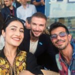 Dhanashree Verma Instagram – Truly blessed 🤍 Captured a moment with Beckham, reminding us: dreams fuel greatness. 🌟⚽️