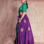 Dhvani Bhanushali Instagram - 💚💜 👗: @raw_mango Jewelry: @azotiique Styling: @eshaamiin1 @stylelevatorr 📷: @saurabhdalvi_photography Hmu- @sahithya.shetty ♥️