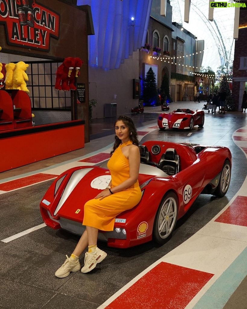 Dhvani Bhanushali Instagram - Felt the adrenaline rush @ferrariworldyasisland and had the best experience ever! ✨ Stay tuned to see my other experiences at @yasisland @visitabudhabi #ferrariworld #visitabudhabi #yasisland